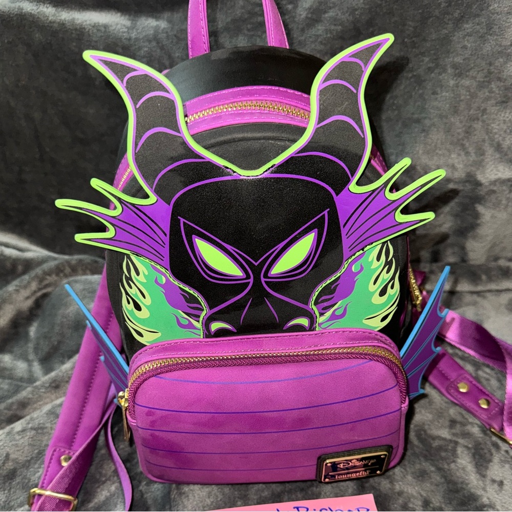 Maleficent Dragon Exclusive Loungefly Mini Backpack - EUC (once)